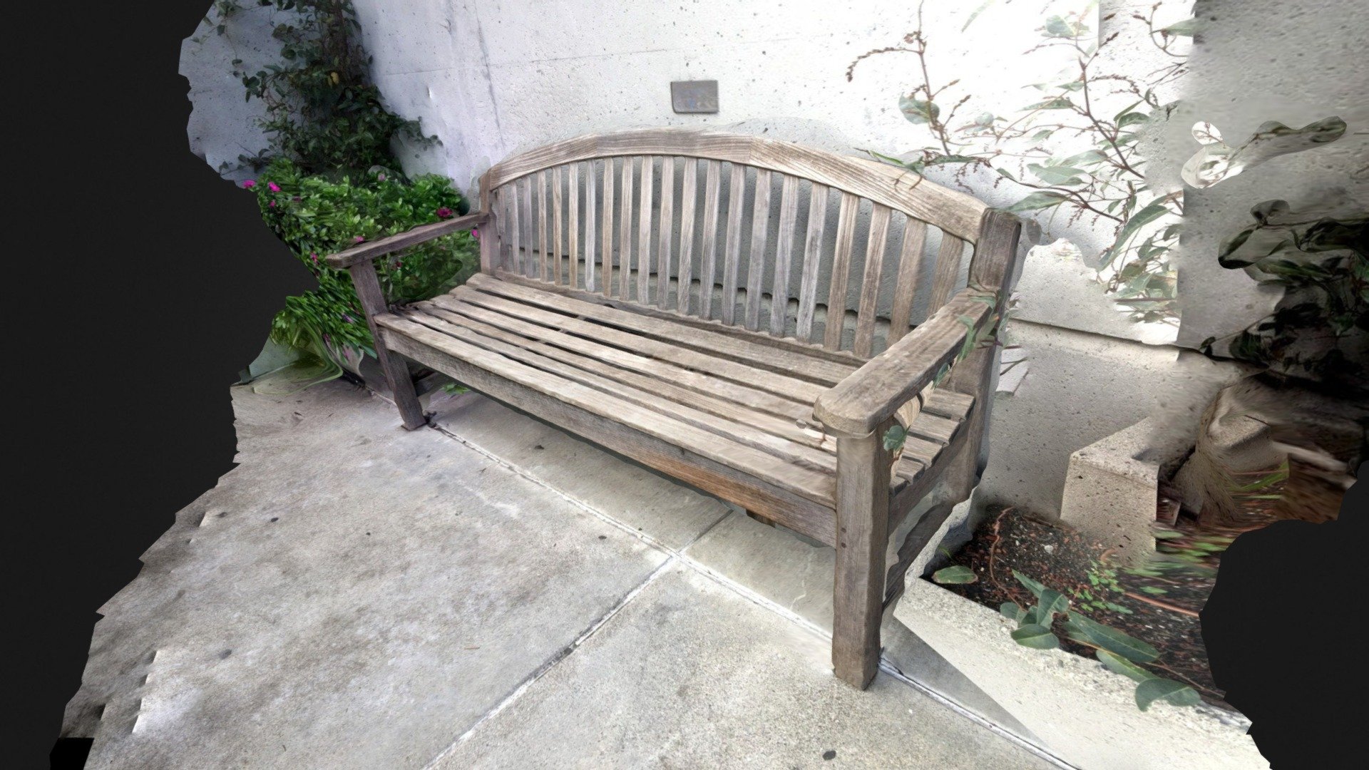 Outdoor Bench, Grace Cathedral, SF
