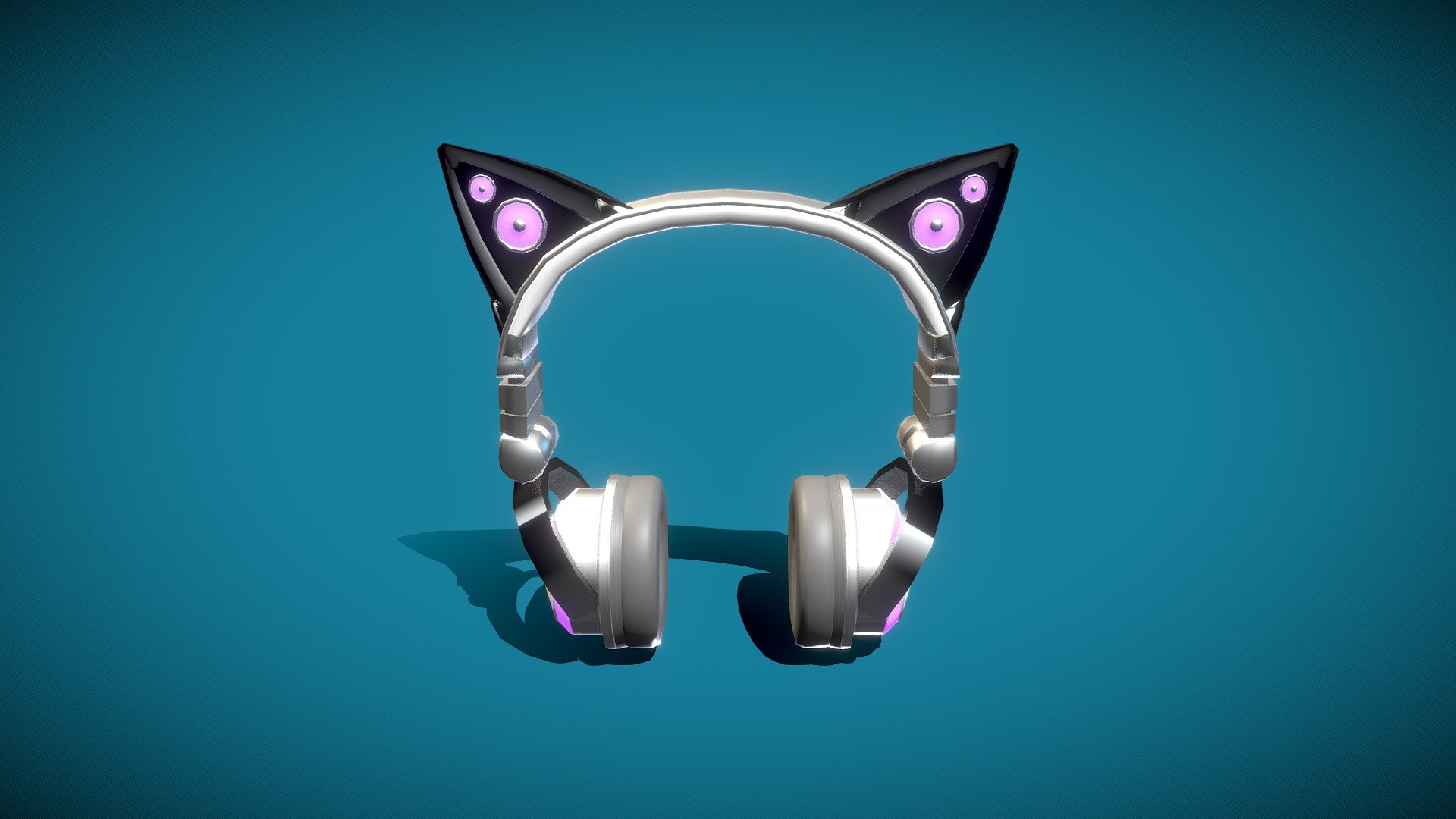 Headphones neko - Download Free 3D model by miren_max [6c13df9] - Sketchfab