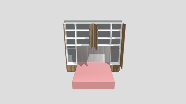 szafy nad łóżkiem 3D Model