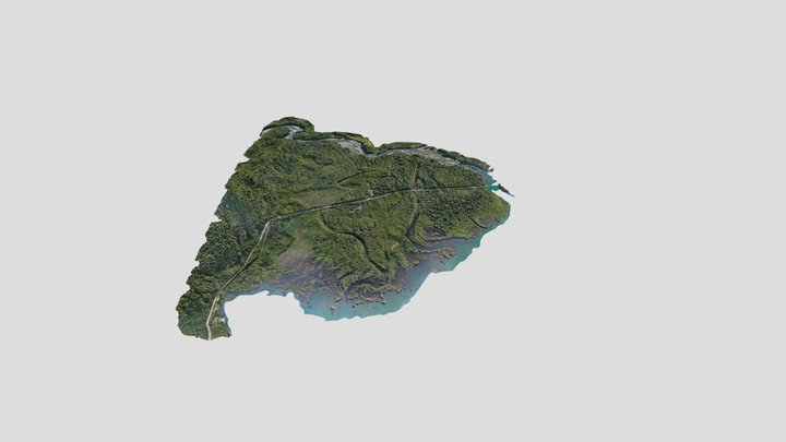 Yelcho Topography 3D Model