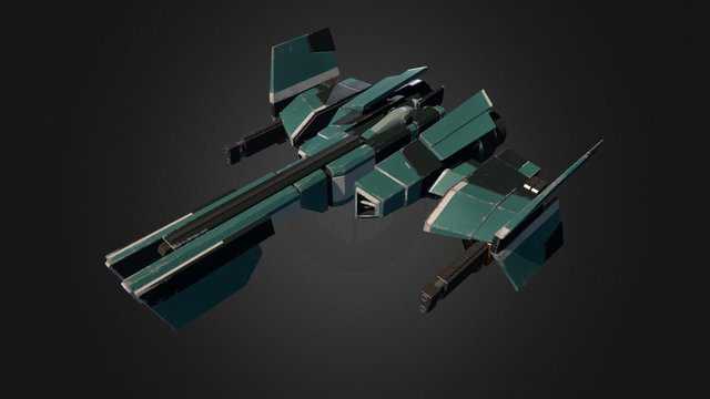 Sci-fi Racing Vehicle 3D Model