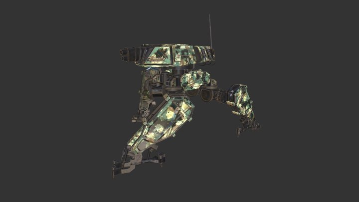 Sci-fi GorillaTank 3D Model