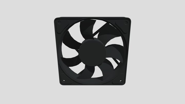 120mm Computer Fans 3D Model