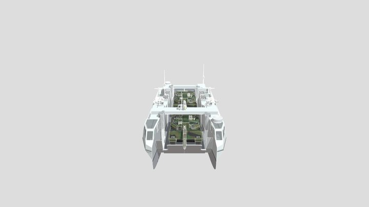 FRENCH+NAVY+EDAR+L+CATAMARAN+LANDING+CRAFT 3D Model