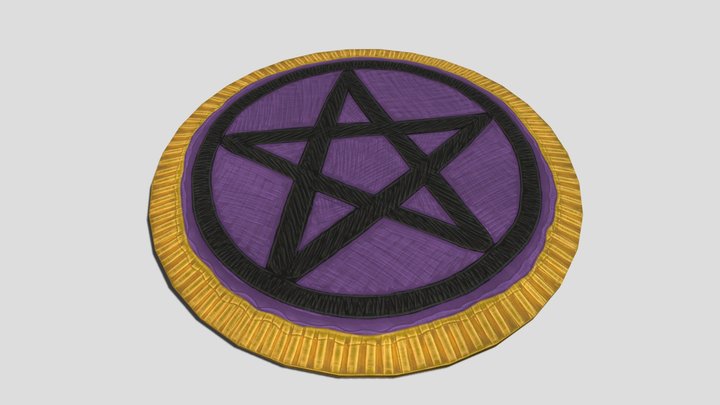 Carpet with Pentagram 3D Model