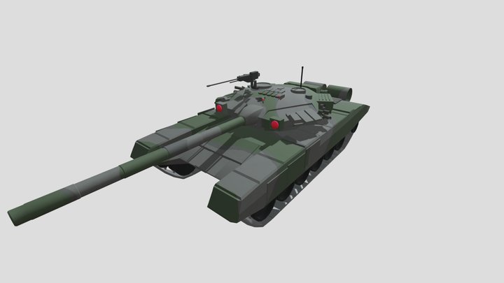 t_90_tank 3D Model