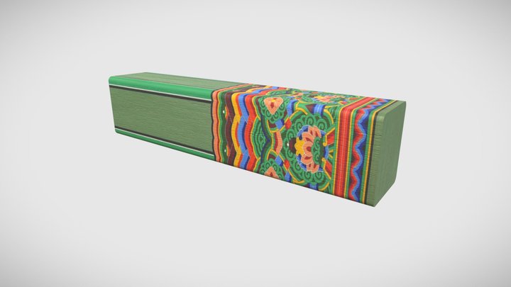 Korean Traditional Pillars 3D Model