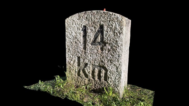 Milestone Innertkirchen - Sustenpass km 14 – Free 3D Model STL