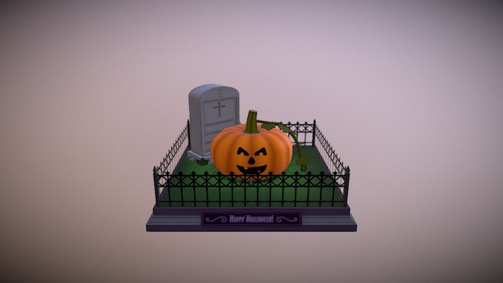 2017 Halloween Mini Diorama 3D Model