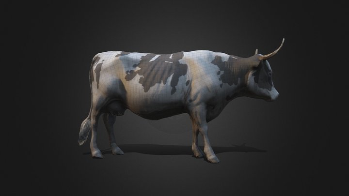 Cow 2 3D Model