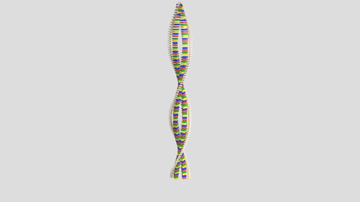 Laboratório do Câncer - DNA. 3D Model