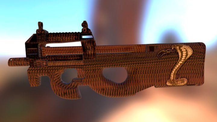 P90 | SnakeSkin 3D Model