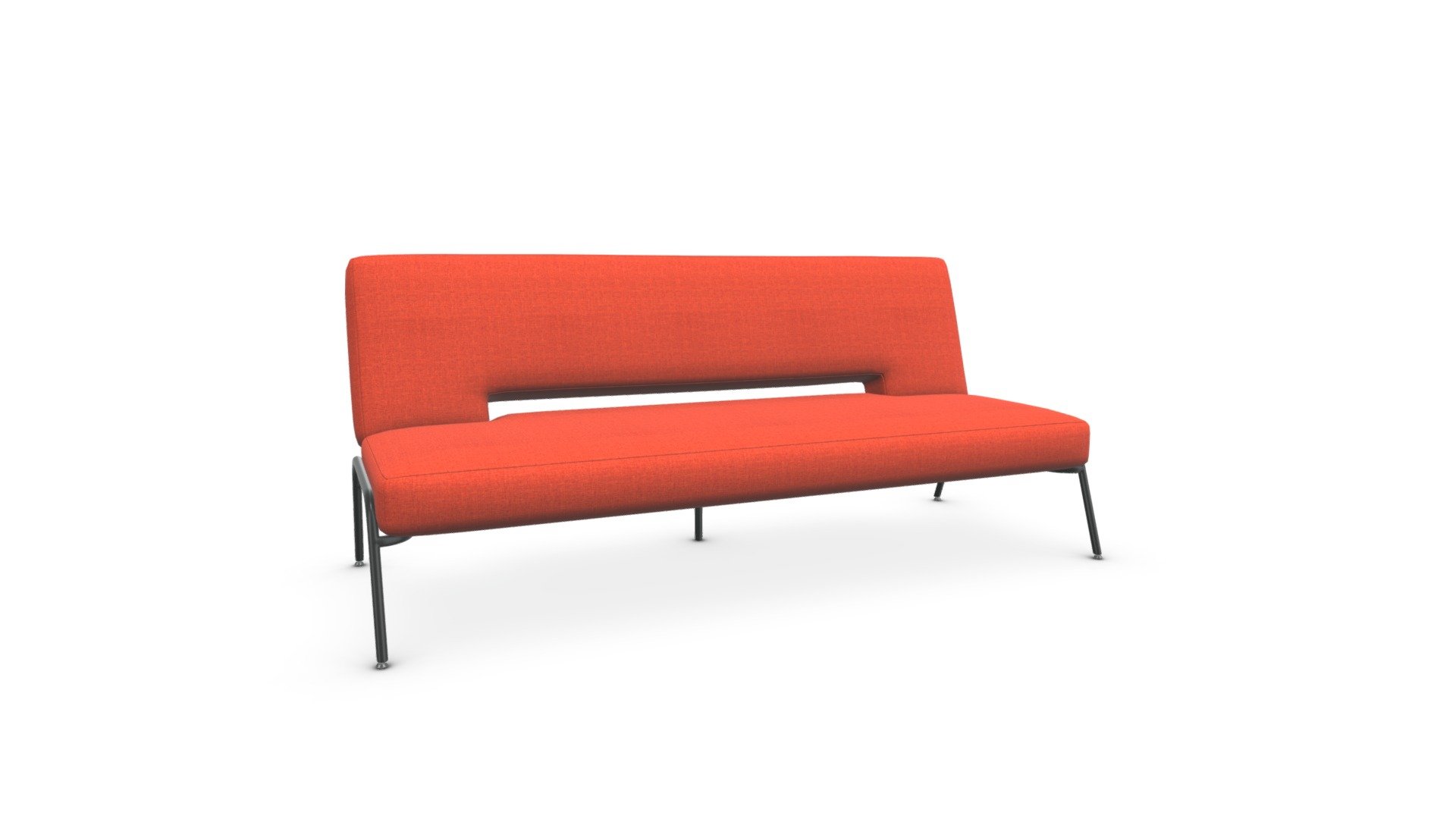 Knox, Click Clack Sofa Bed, Retro Orange