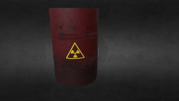 Toxic Barrel 3D Model