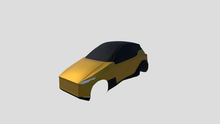 Hatchback Car 3D Model