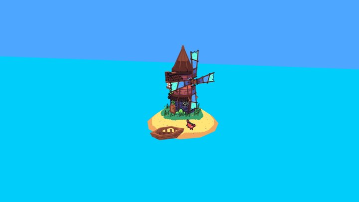 Windmill 3D Model