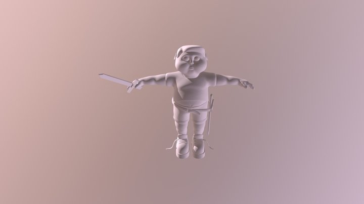 Boy Knight 3D Model
