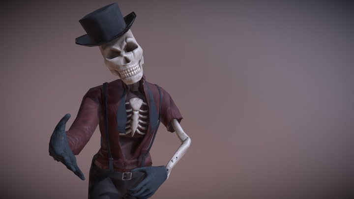 Skeleton Groom 3D Model