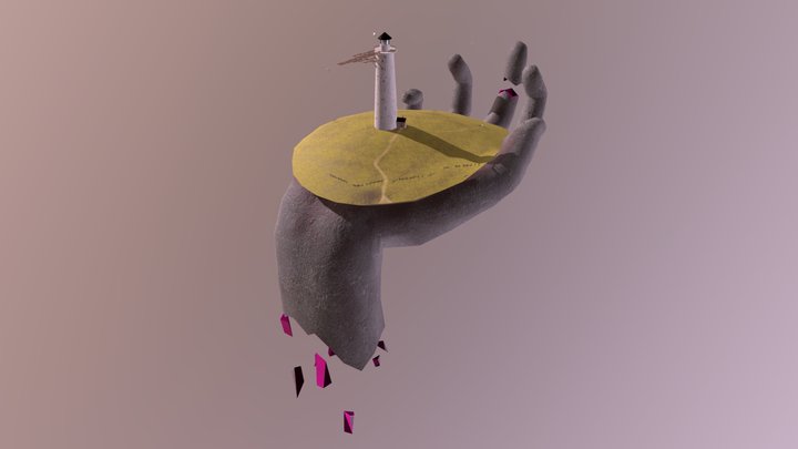 Floating Island 3D Model