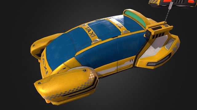 Satellite Reign - Taxi Sedan Variations 3D Model