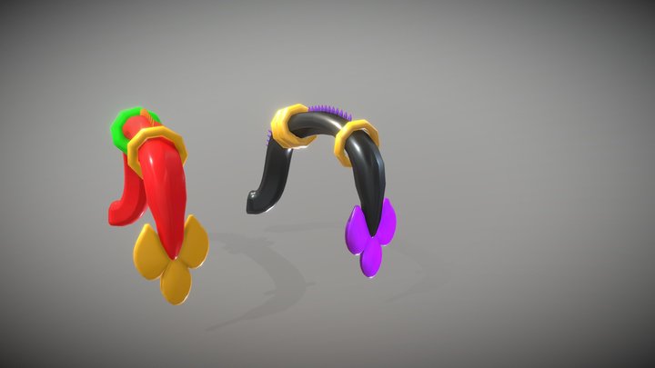 Fantasy Tails: (Dragonoid Tails-Dragon Tail) 3D Model
