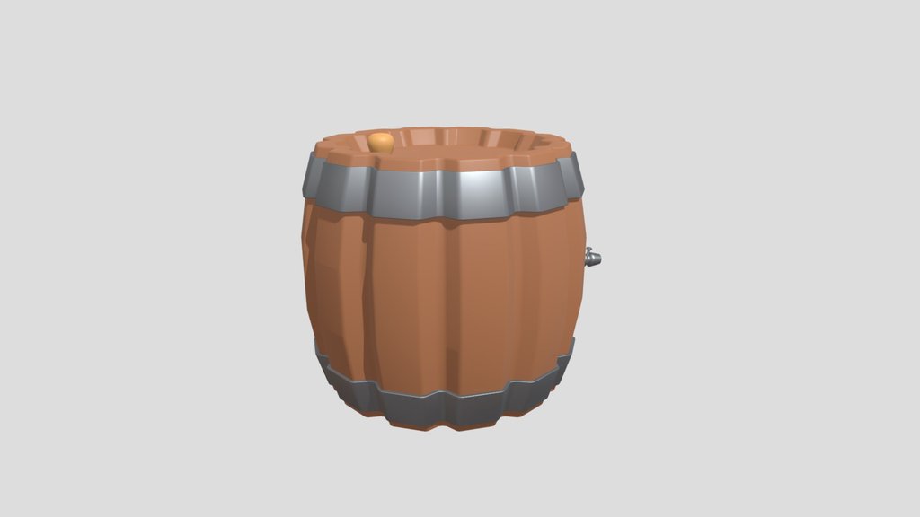 Wooden Beer Barrel