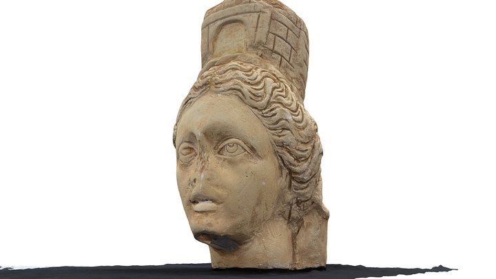 Goddess Tyche, Amman 3D Model