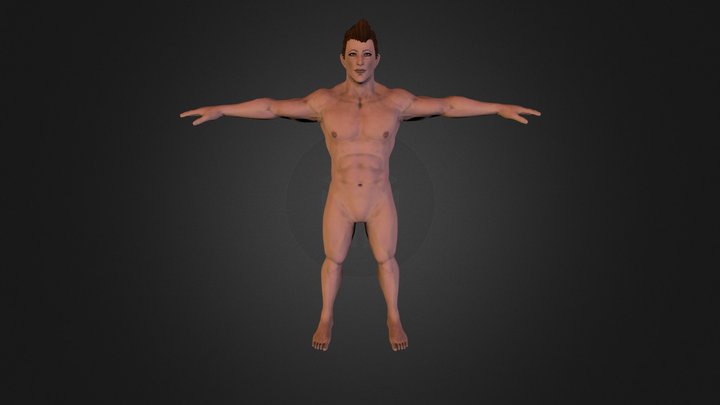 Male Naked 3D Model