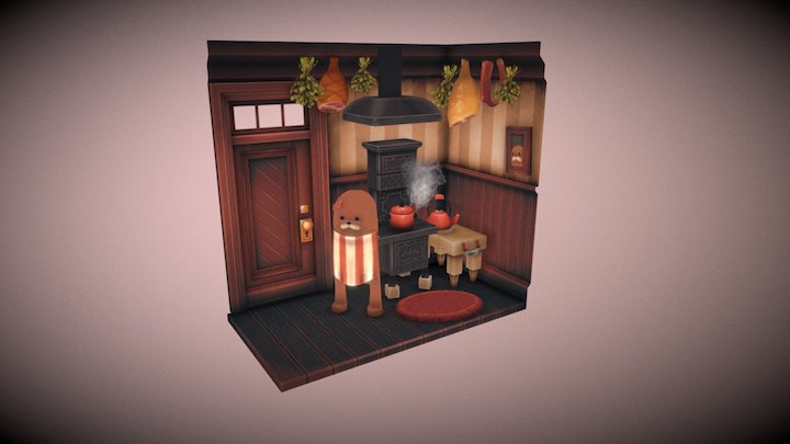 Gondola Kitchen 3D Model
