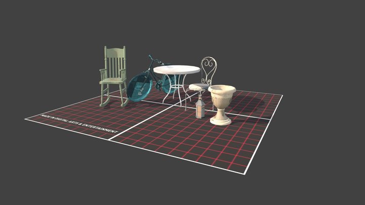 Grandma's house - Unwrap 2 More detailed props 3D Model