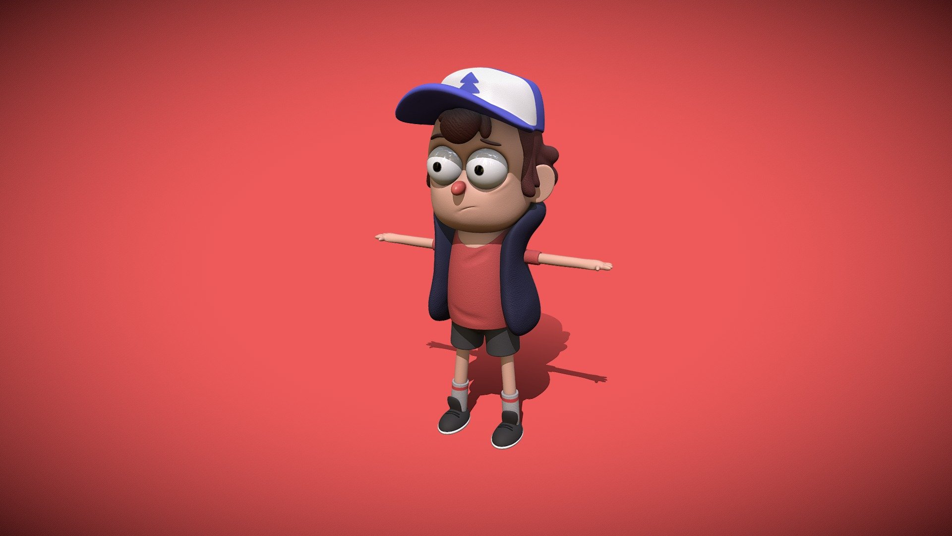 Dipper Pines 3D 3D model by Matt (matthwekali100) [6c26f1c] Sketchfab