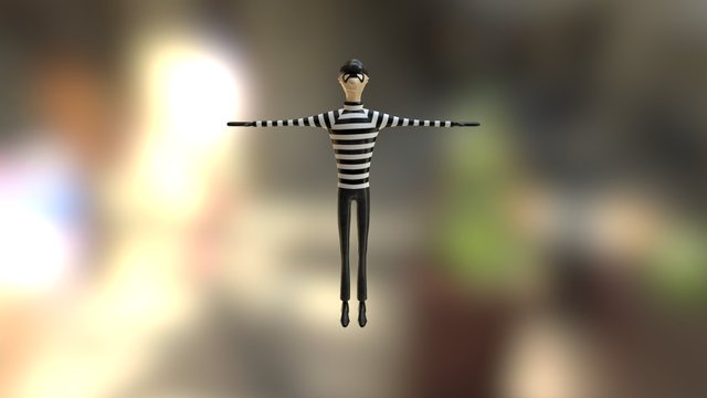 Burglar FBX 3D Model