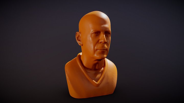 Bruce Willis Printable 3D Model
