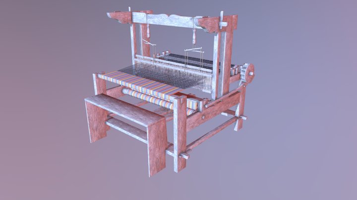Tradition Latvian Loom 3D Model