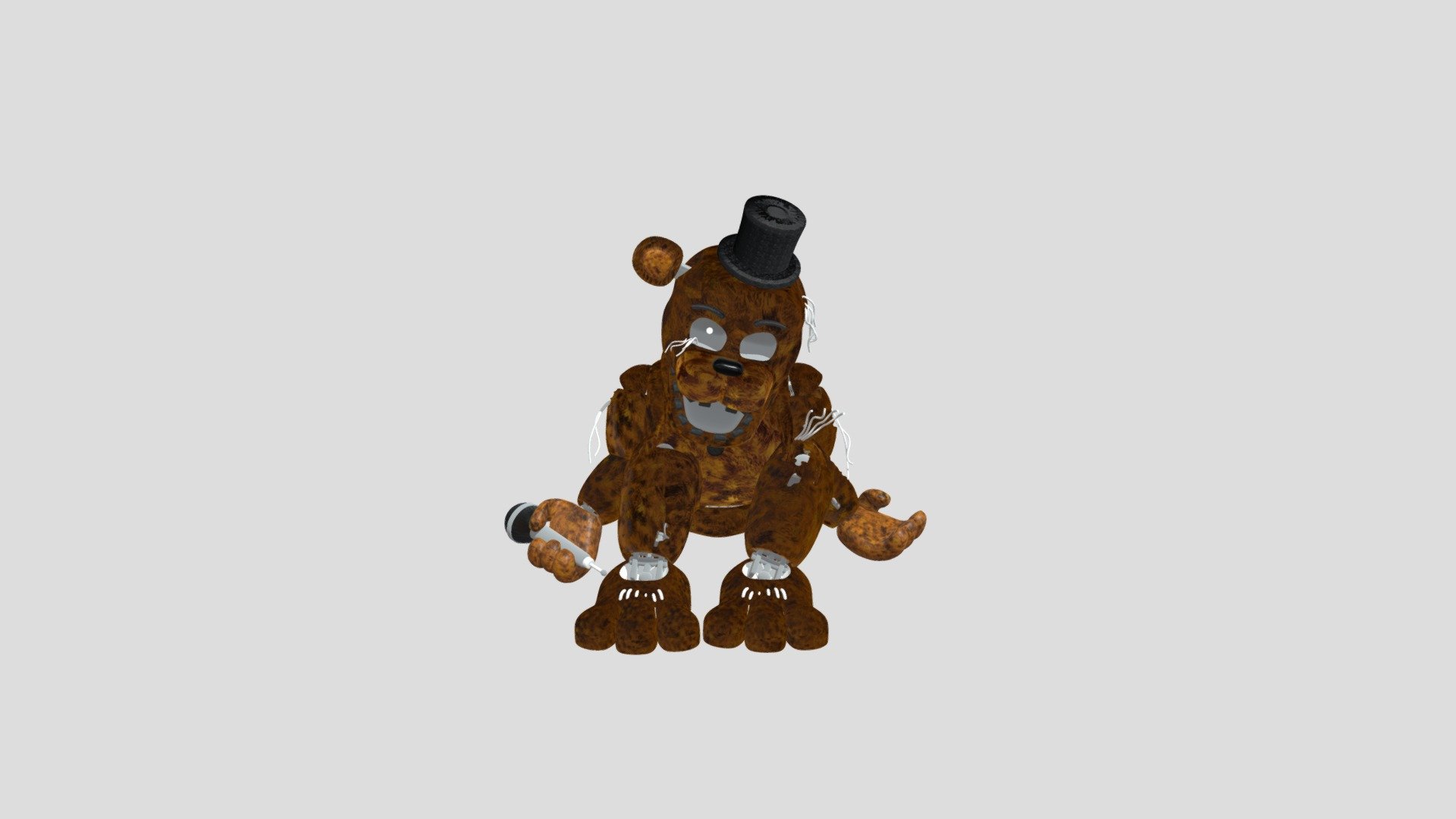 Withered Golden Freddy - Download Free 3D Model By Ulliolmedo.an ...