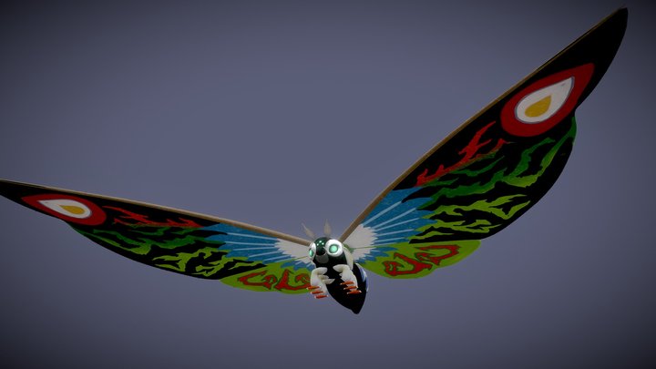 JJJ's Mothra Leo and Rainbow Mothra 3D Model