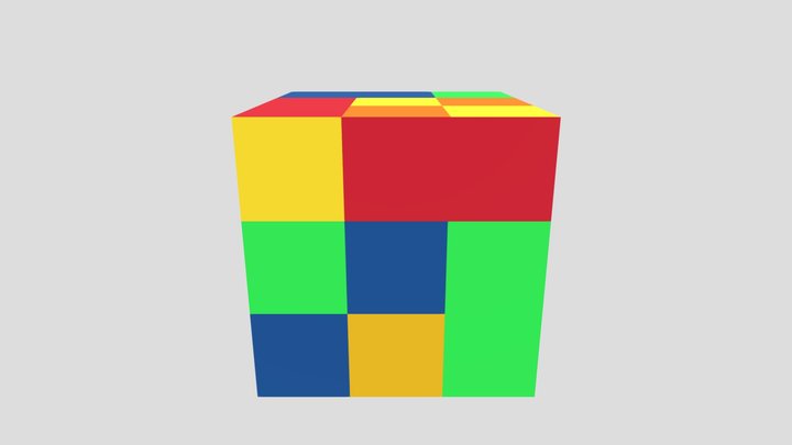 Rubix Cube 3D Model