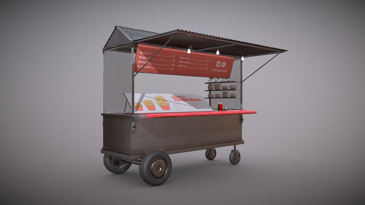 Commercial Prop for Brazilian street food - 1/8 3D Model