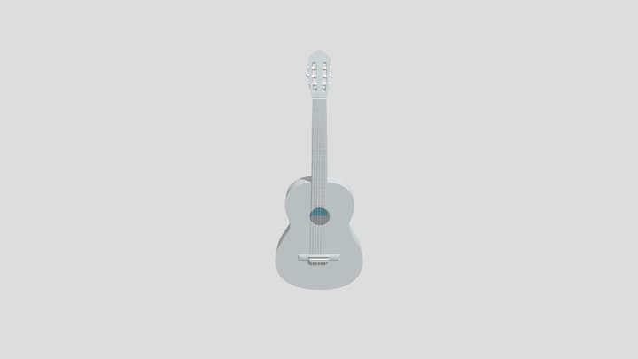 Classical Guitar Yamaha C40 3D Model