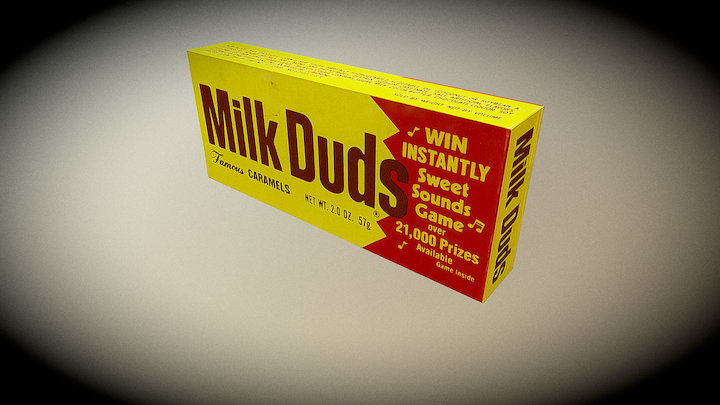 Milk Duds Box 3D Model