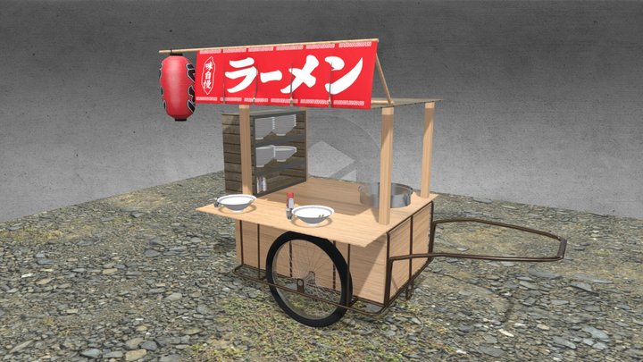 Ramen stall – Free 3D Model STL