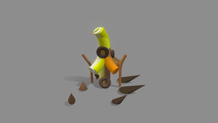 Banana House 3D Model