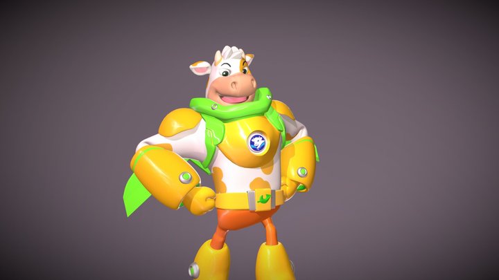 Vaca Vainilla Posada 3D Model