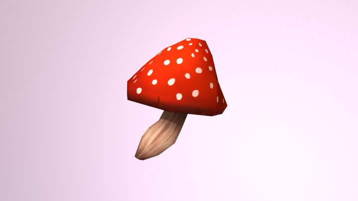Red Mushroom 3D Model