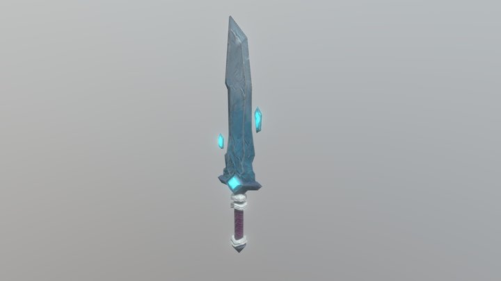 Low Poly Stylized Sword 3D Model