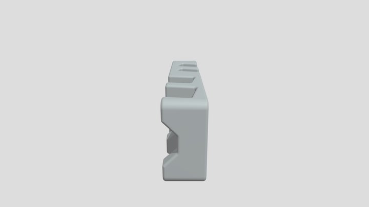 迷你手機座_四方格 3D Model