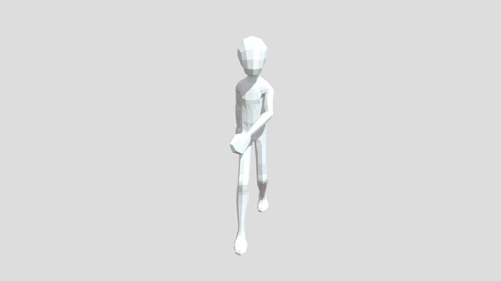 Walk cycle 3D Model