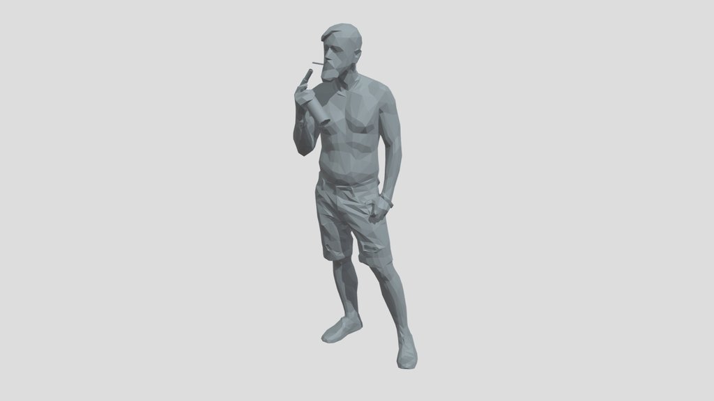 Smoking Lowpoly Guy