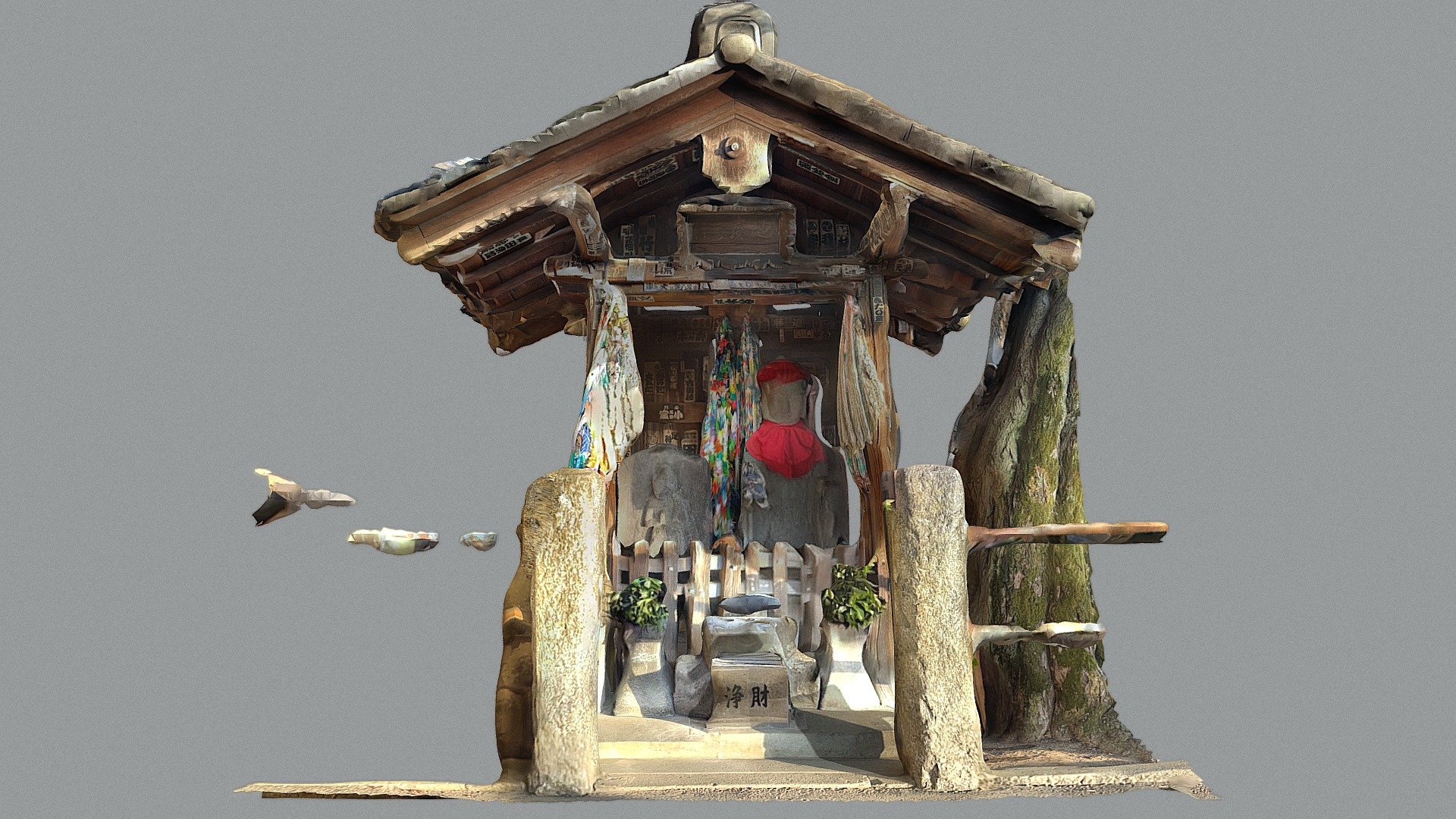 Jizo in front of Tennoji Temple：護国寺天王寺前の地蔵
