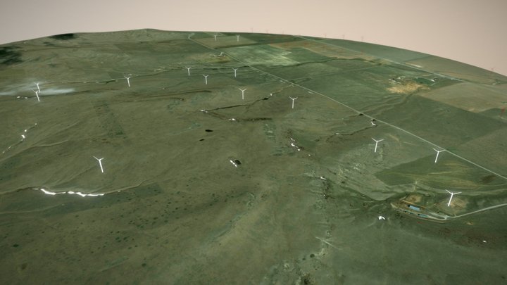 WIND FARM 3D Model